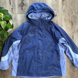 Columbia Sportswear blue/purple lightweight mesh lined jacket Women’s 3X